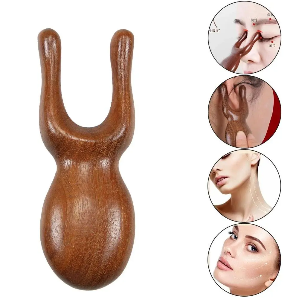 Sandalwood Massage Comb Facial Lifting Relieve Fatigue Meridian Comb Relieve Rhinitis Promote Blood Circulation