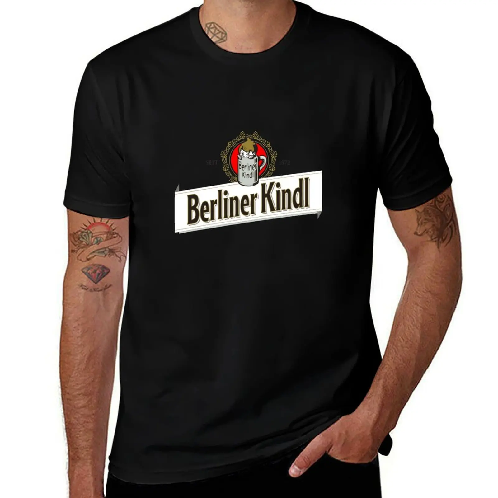 hidden gem<>,Berliner Kindl Berliner Kindl ,Berliner T-Shirt Daily Casual Short Sleeve Tee Shirt T-Shirt