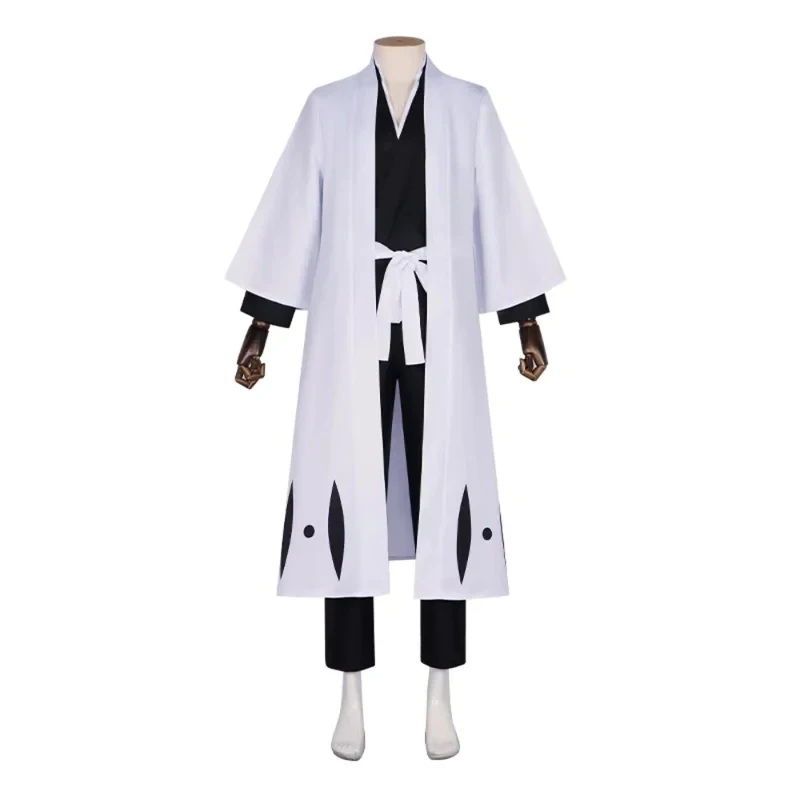

A'3,b;6/d\Anime Bleach Aizen Sousuke Cosplay Costume Wig Thousand Year Blood War Gotei 13 Team 5 Captain Robe5,j'8.k/4\