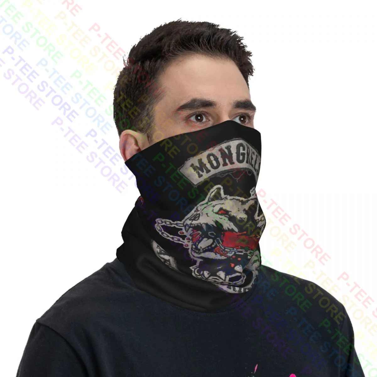 Copia De Mongrel Days Gone Neck Gaiter Bandana, bufanda, máscara facial, sombreros suaves, envoltura para la cabeza