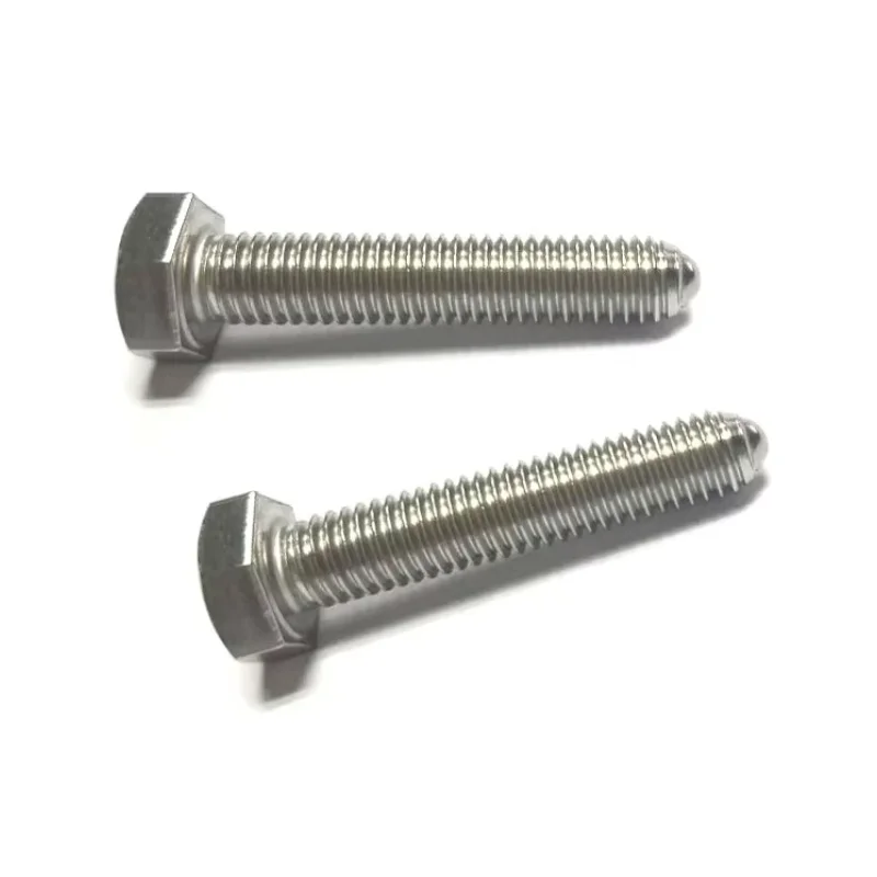 

NSTWO 2pcs high precision M4 M5 M6 thread hexagon set screws hex socket bolts ball end screw stop buffer bolt WHITE