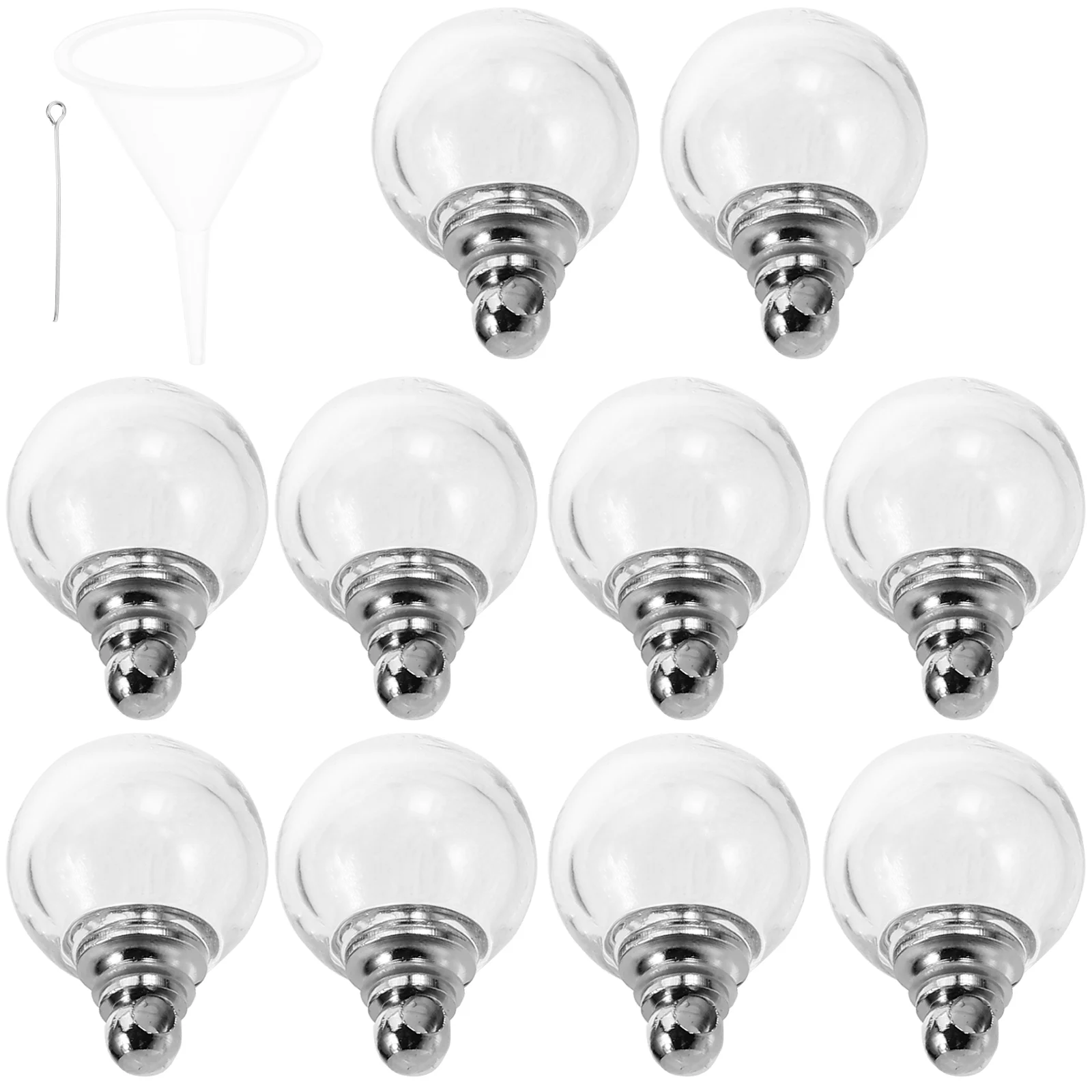 

10 Pcs Glass Ball Charm Charms Crafts Accessories Jewelry For DIY Pendant Bracelet