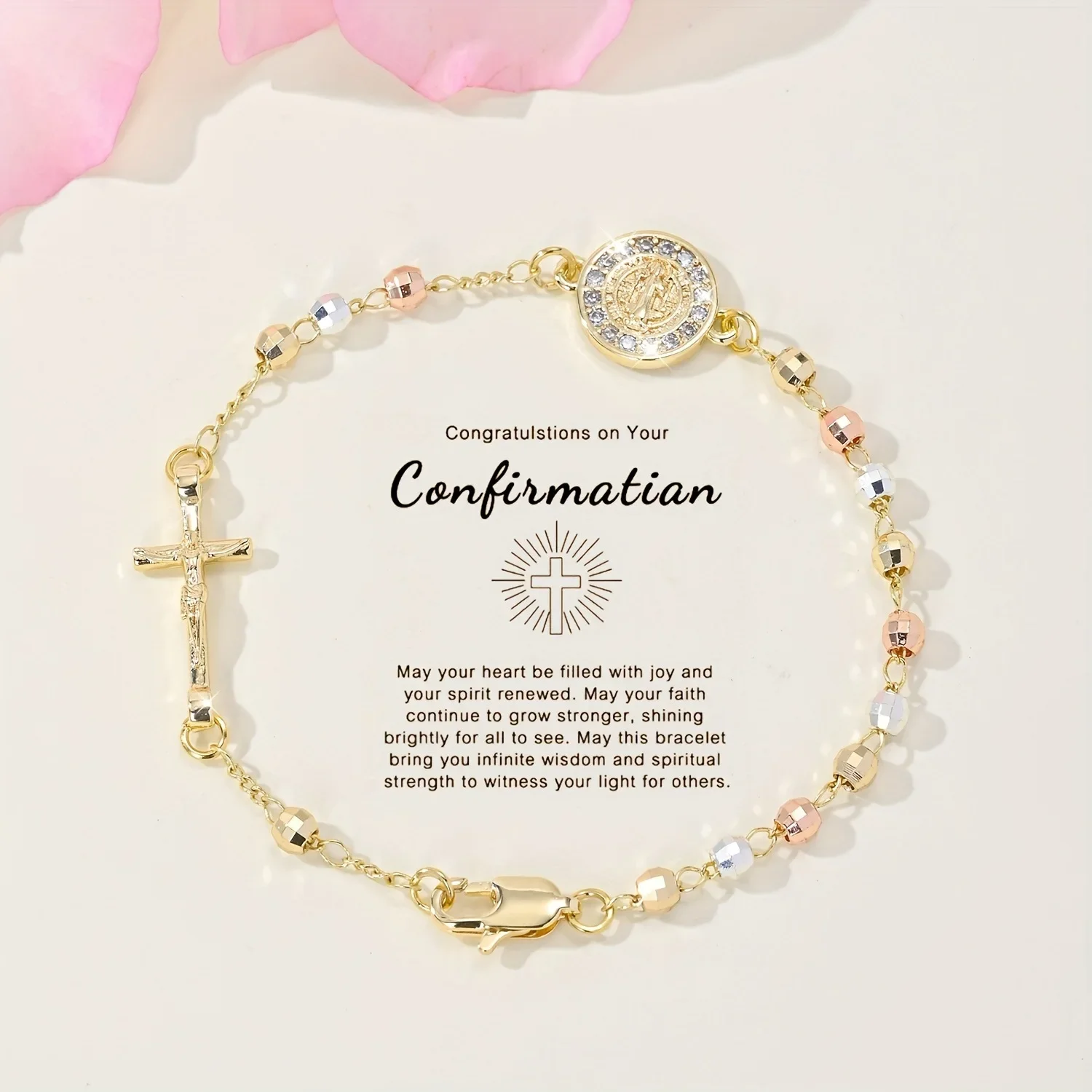1 new popular cross mobile phone chain temperament color high-end light luxury micro-beaded chain does not fade jewelry