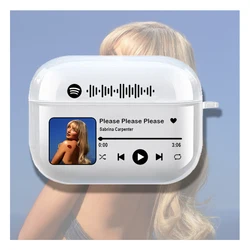 Hot Sabrina Carpenter Songs Case for Airpod Pro2 1 2 3 4 Pro Nonsense Please Espresso Playlist Headphone Cover for Air Pods 4rd
