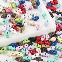 10pcs Colorful Alloy Beads Cute Loose Beads For DIY Jewelry Kids Bracelet Necklace Making