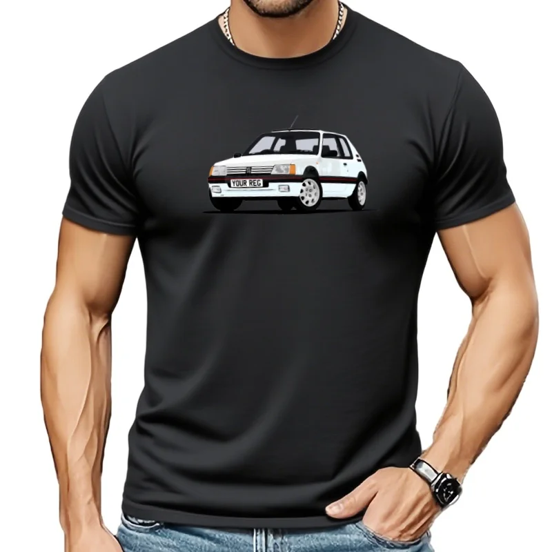 CAMISETA 205 GTI 1.9 CAR ART. PERSONALISE IT camiseta de hombre guay con cuello redondo