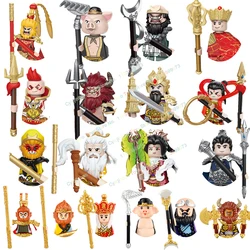 MOC Bricks Journey to the West Black Myth Wukong Monkey Sun Ba Jie Anime Cartoon Figure Educational Building Blocks Toys