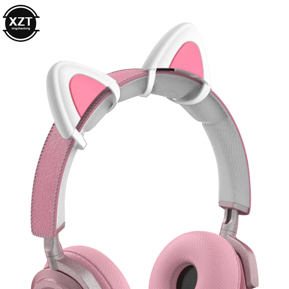 Newest Cute Headphones Accessories Cat Ear Suitable for Headphone Gaming Headsets Attachment Stereo Headset Decoration Universal