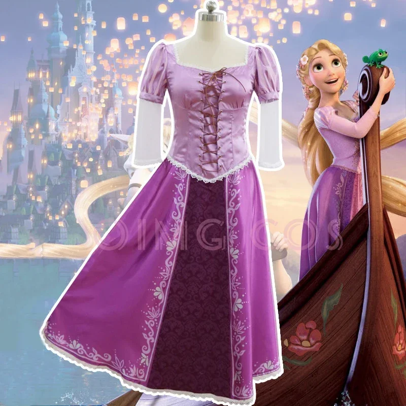 

Rapunzel Cosplay Costume Adult Carnival Uniform Anime Halloween Costumes Women
