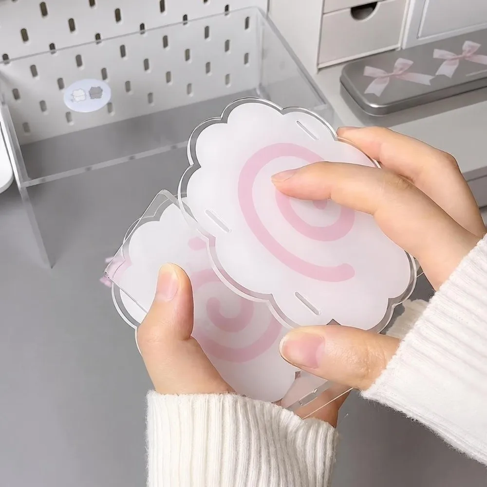 High Quality Cute Sweet Pen Holder Multifunctional Acrylic Desktop Organizers Box Portable Storage Box Home Office Supplies
