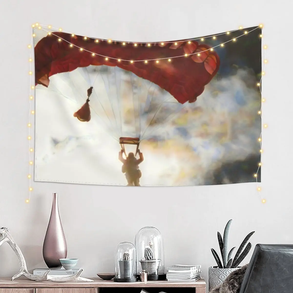 Impressionist Skydive Tapestry Wall Decor Hanging Luxury Living Room Decoration Tapestry