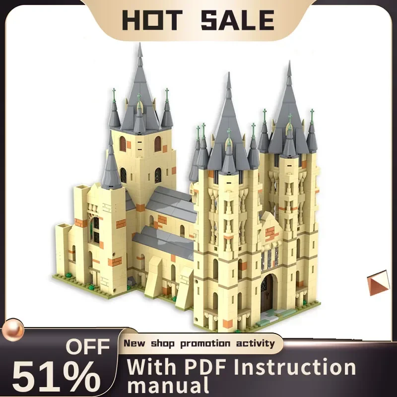 New 1788Pcs Hot Famous Magic Series Movie Moc Bell Tower Model Custom Puzzle Diy Creative Ideas Kids Toys Birthday Gifts