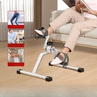 Small Indoor Exercise Bike Portable Exercise Pedal Fitness Machine Adjustable Pedal Trainer Upper And Lower Limb Trainer