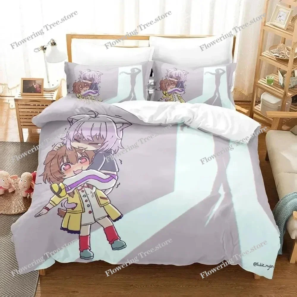 

Anime Nekomata Okayu Bedding Set Duvet Cover Bed Set Quilt Cover Pillowcase Comforter king Queen Size Boys Adult Bedding Set