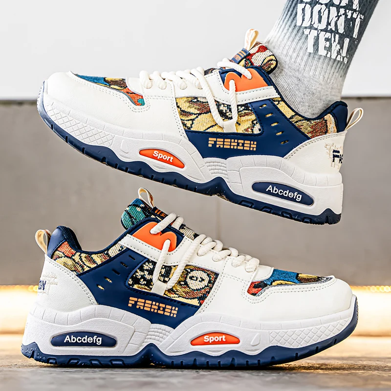 

Fall New Style Breathable Men's Shoes, Trendy and Versatile, Suitable for Teenagers, Thick-soled Sports and Casual Shoes