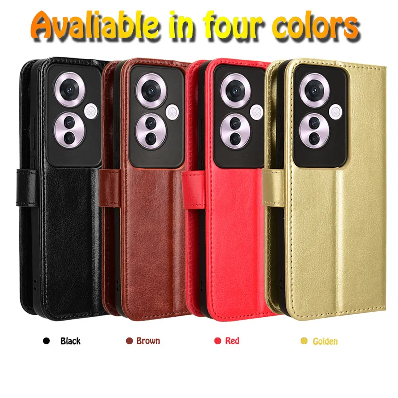 Leder Flip Case für Oppo Reno11 f Reno 11 Pro 5g 10 Pro plus Schutzhülle Brieftasche Kartens teck platz Kicks tand Coque Fundas