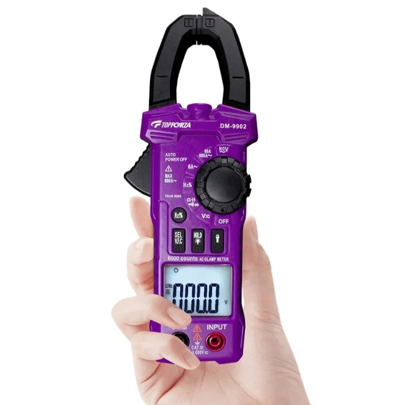 

Multimeter digital AC clamp meter intelligent digital ammeter VFC measurement 3 5/6 AC current 600A AC/DC voltage NCV
