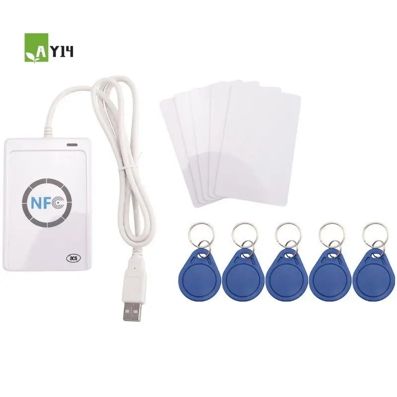 AY14 - Reader ACR122U USB Contactless Smart IC Card Writer And Reader Smart RFID Copier Duplicator UID Changeable Tag Card
