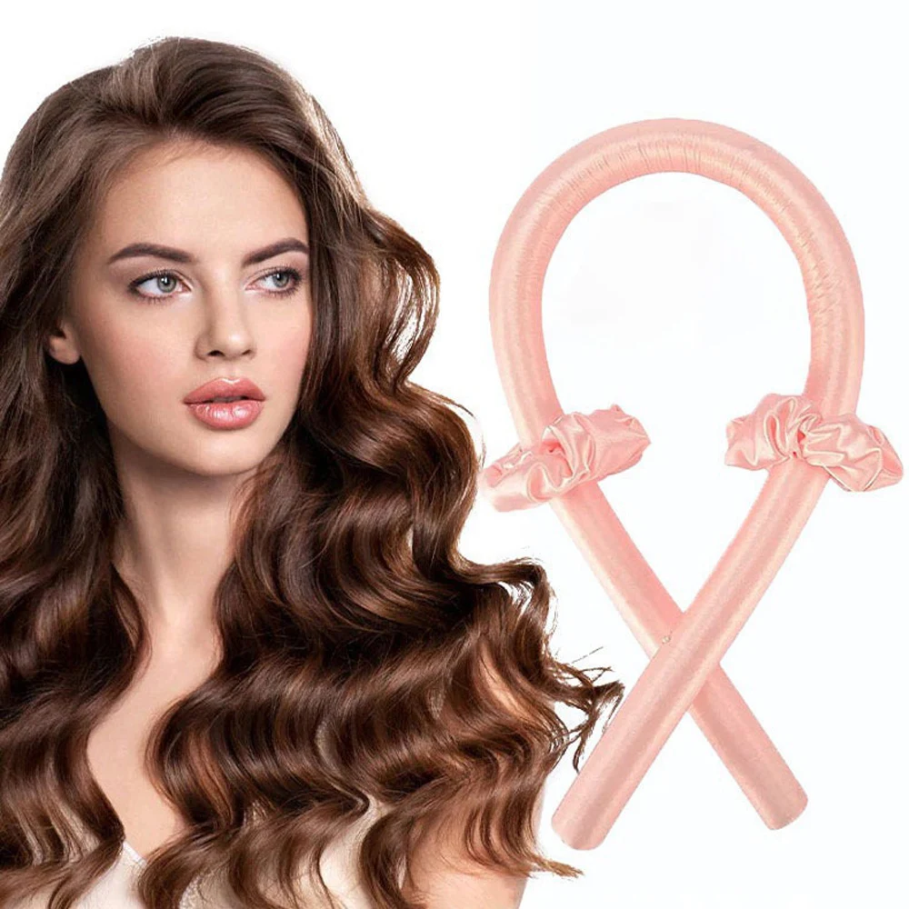 

Heatless Curling Rod Headband Ribbon Silk Hairwear Curlers Lazy Curling No Heat Sleeping Soft Curler for Girl Woman Styling Tool