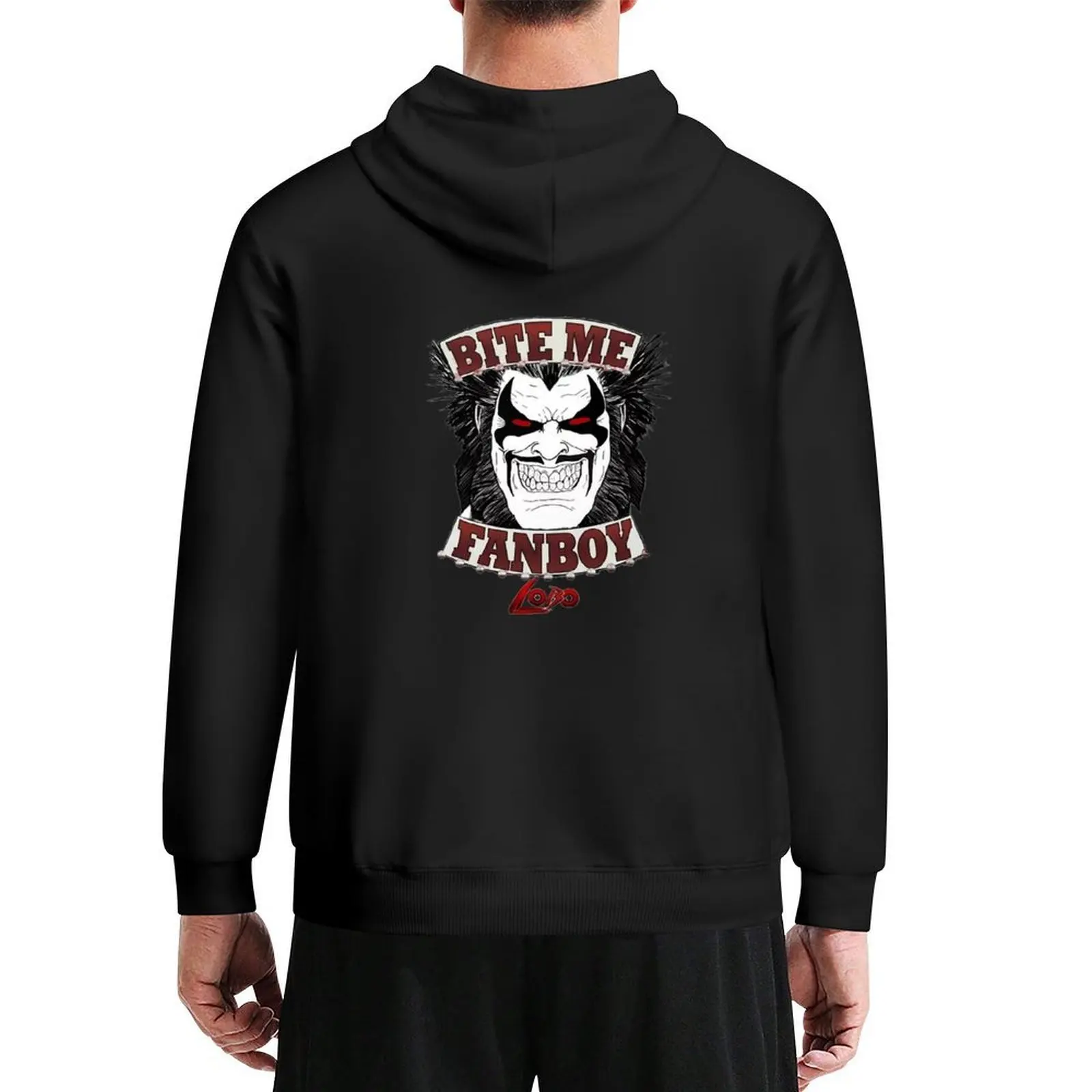 

lobo bite me Hoodie men wear mens clothes male clothes men clothes big size hoodie