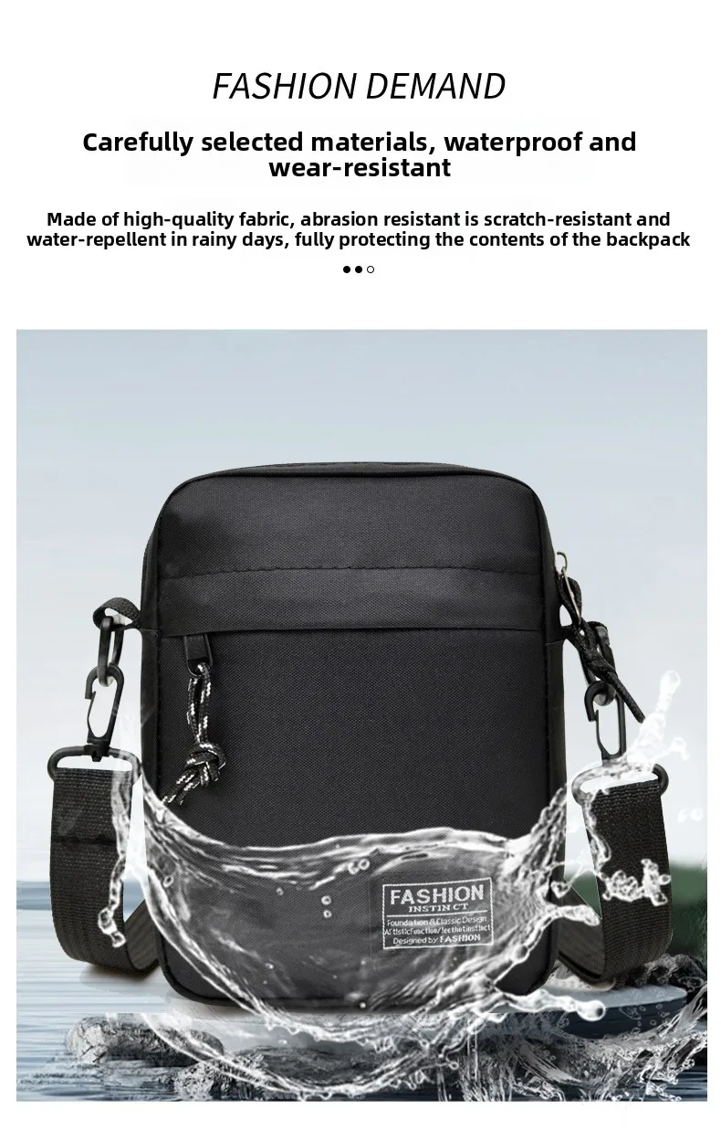 Men's Summer Crossbody Bag Lightweight Portable Small Backpack for Commuting Mobile Phone Bag Ideal for Work