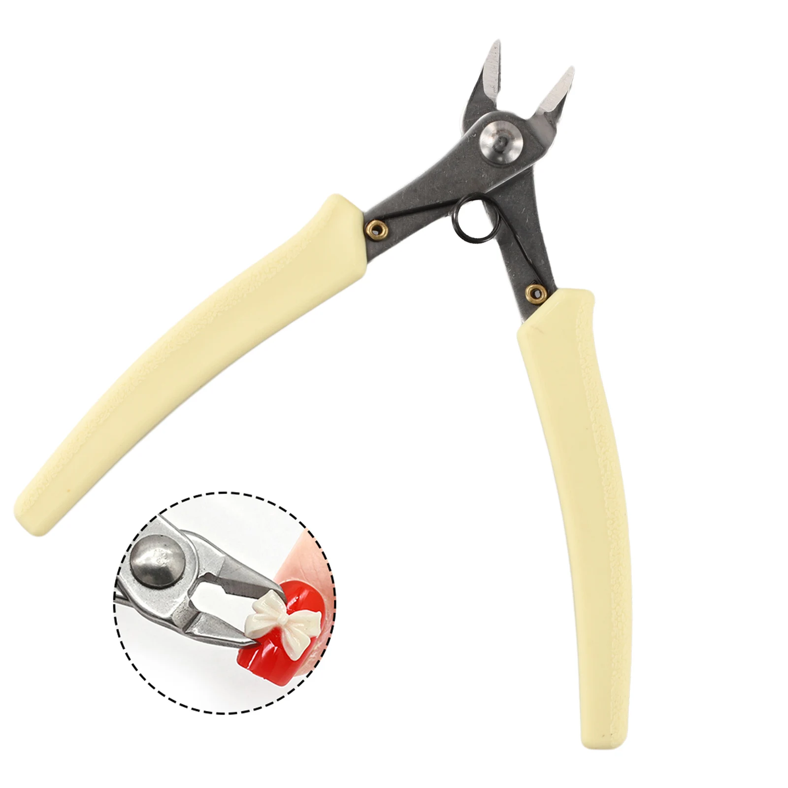 Bending Pointed Nose Plier 45 # Steel+PP Handle Jewelry Making Made Of 45# Steel Blade And PP Handle Practical