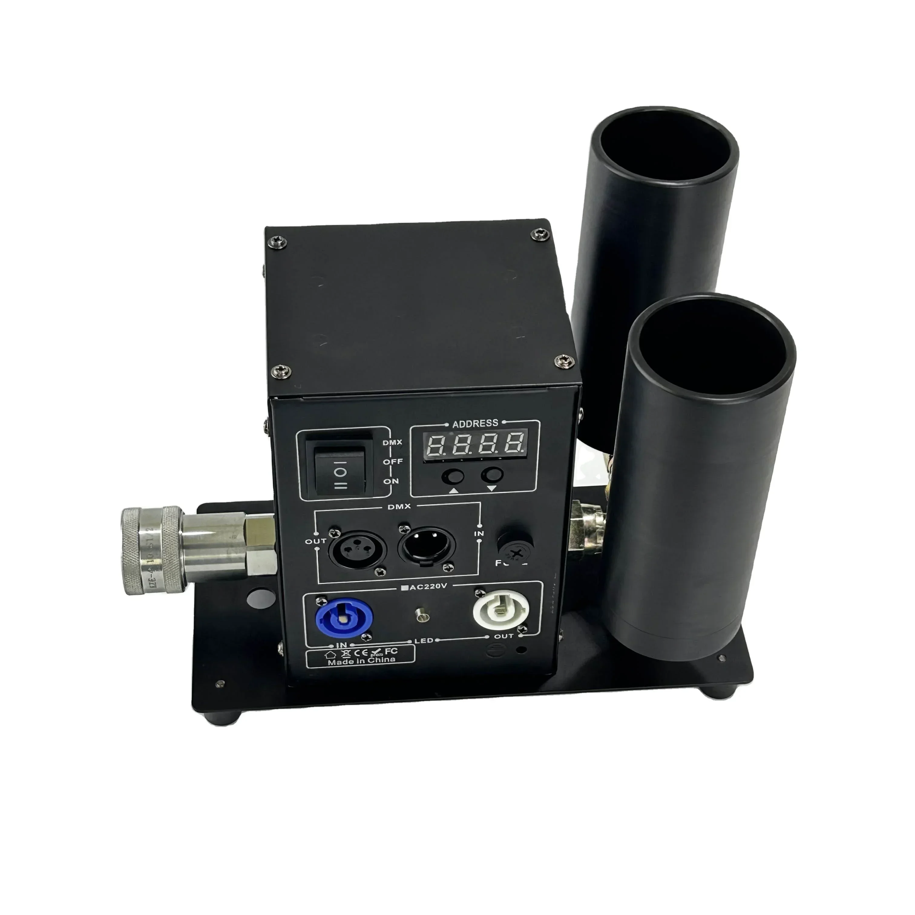 200W Dual Barrel CO2 Jet Machine Dry Ice for Stage Atmosphere Equipment for DJ Disco Parties and Birthdays