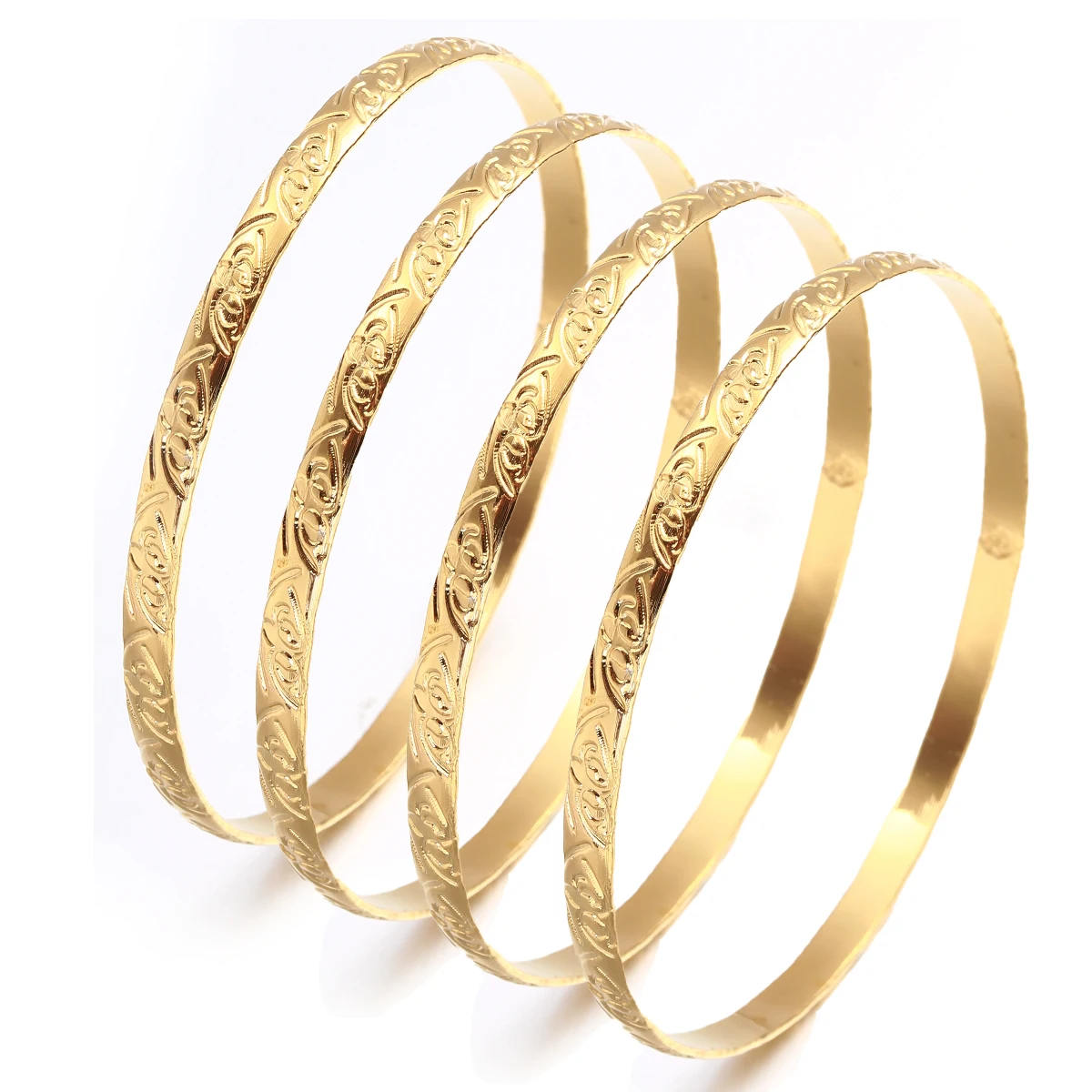 Dubai Bangles For Women Indian African Bracelets Charm Wedding Ethiopian Arabic Hand Jewelry