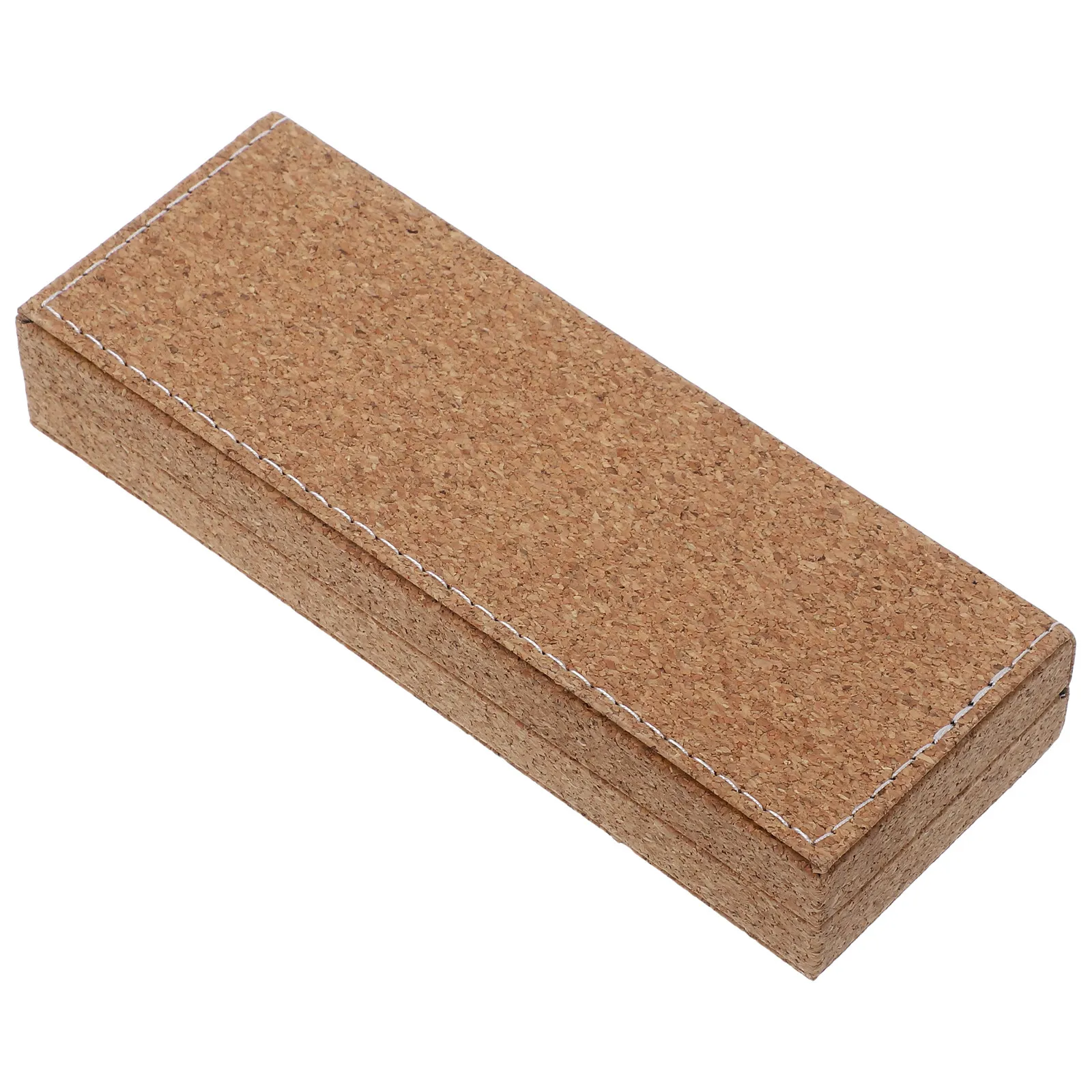 

Cork Pen Box Elegant Natural Texture Business Fountain Ballpoint Signature Pen Case Portable Protective Organizer for Office