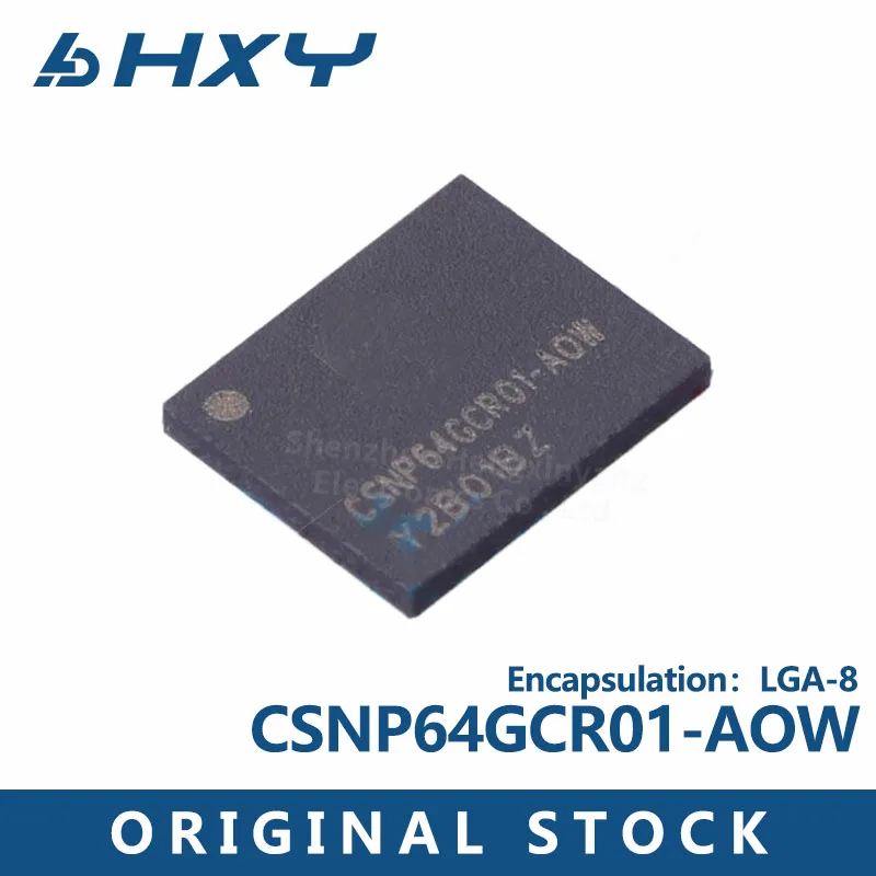 1PCS CSNP64GCR01-AOW 64Gbit NAND FLASH 50MHz 2.7V to 3.6V LGA-8(7x8.5)