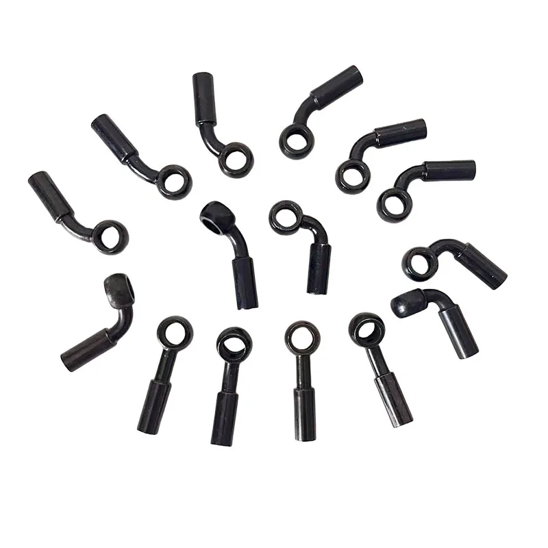 Motorcycle Cars Brake Hose Crimping Fittings 10mm Banjo 28° 45° 75° AN3 Motor Bike Hydraulic Brake Oil Hose Line Joint Connect