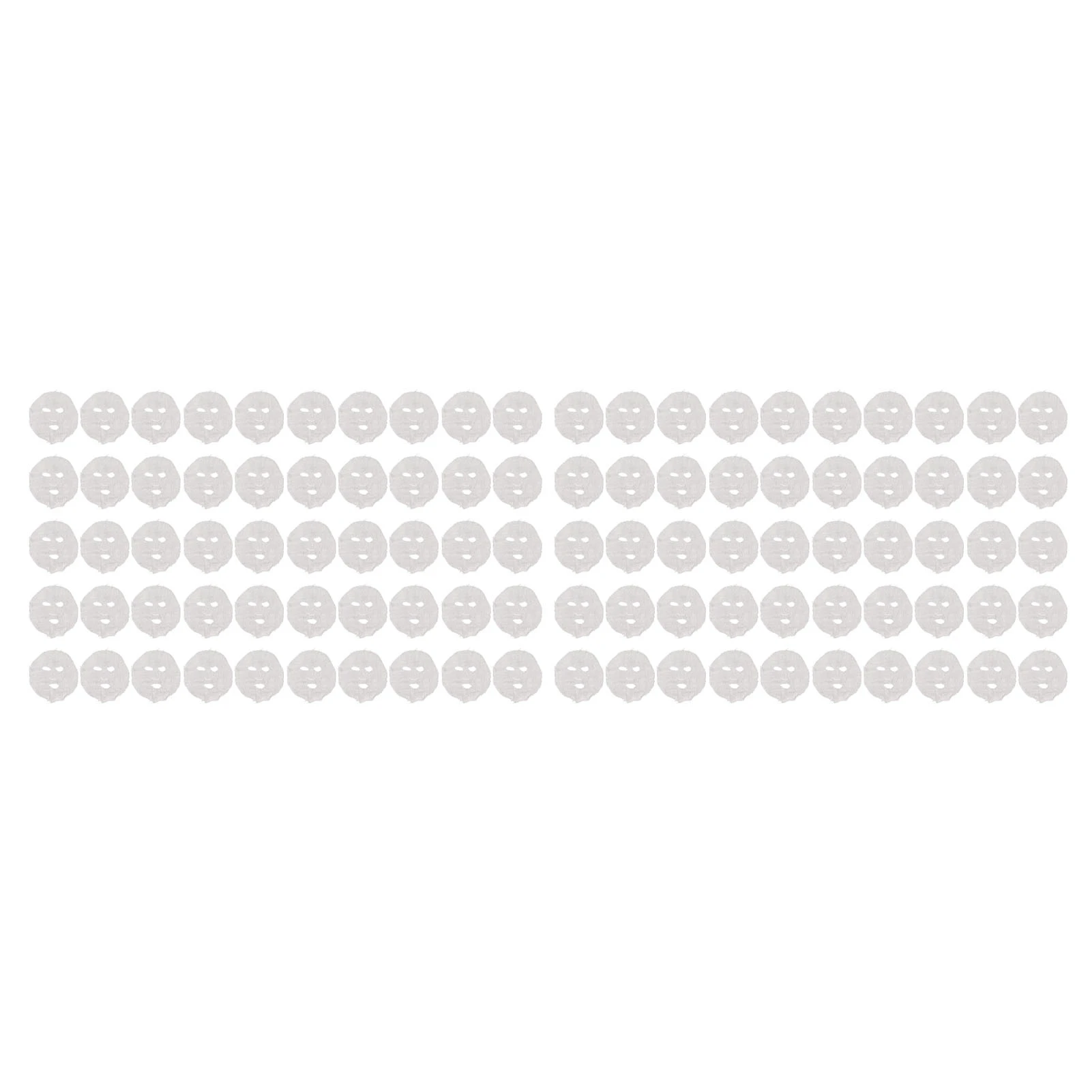 100pcs Gauze Facial Mask Paper Beauty Salon DIY Disposable Precut Facial Mask Paper Sheet for Skin Care