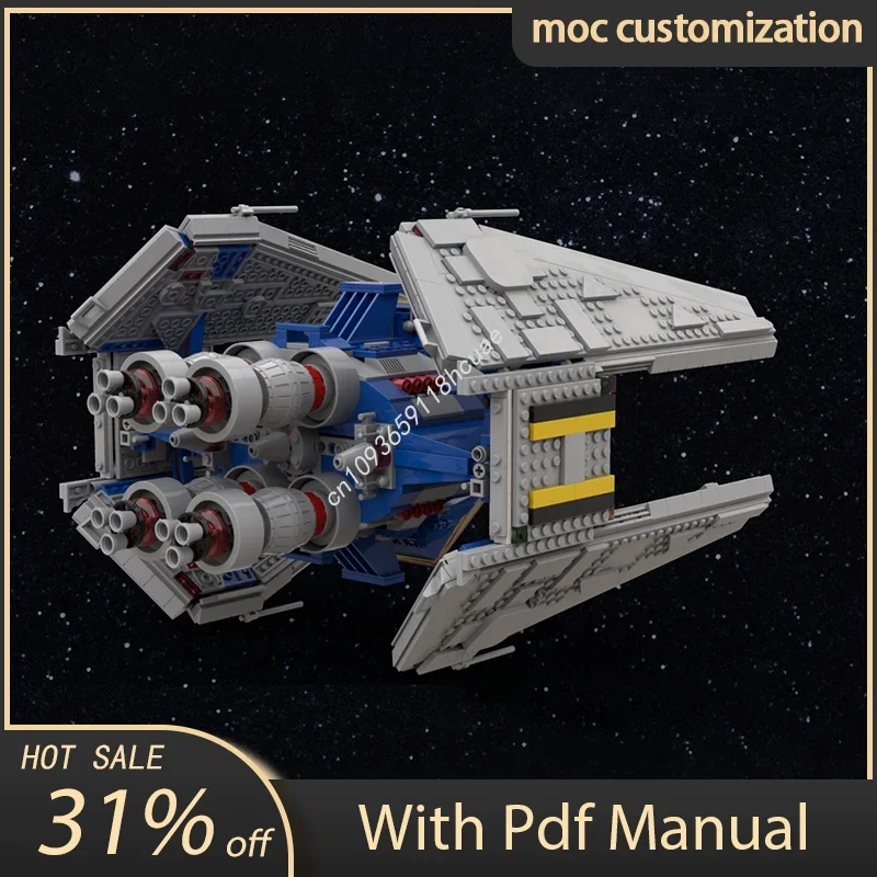 

2025 шт. Moc-10497 Space Series Galaxy Surveyor Модель космического корабля Строительные блоки Креативная сборка Кирпичи Игрушка Подарок на день рождения