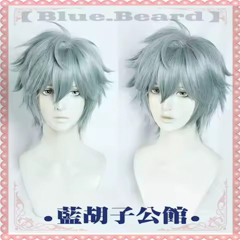 Anime Alien Stage Till Cosplay Wig Heat Resistant Synthetic Hair Halloween Party Role Play + Wig Cap