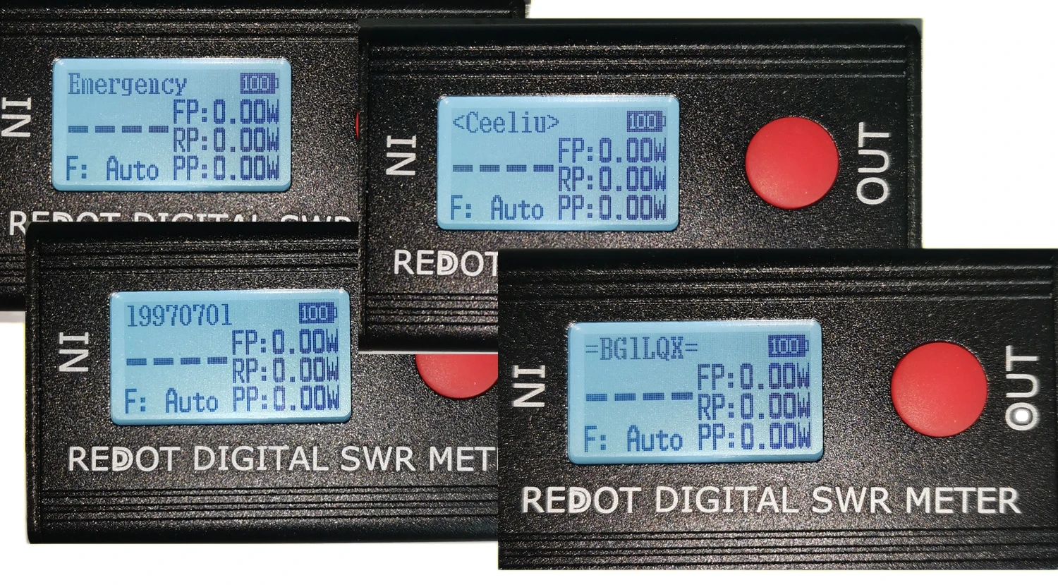 REDOT-Medidor de SWR Digital RD106P, 120W, FMB, VHF, UHF80-999MHz, relación de onda de pie, 99,9-1,00, compatible con Walkie Talkie DMR