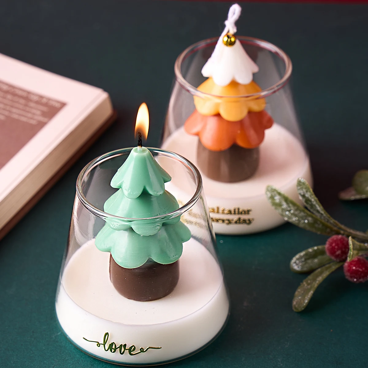 3D Christmas Tree Silicone Mol - огляд і ціна Xmas Candle Making