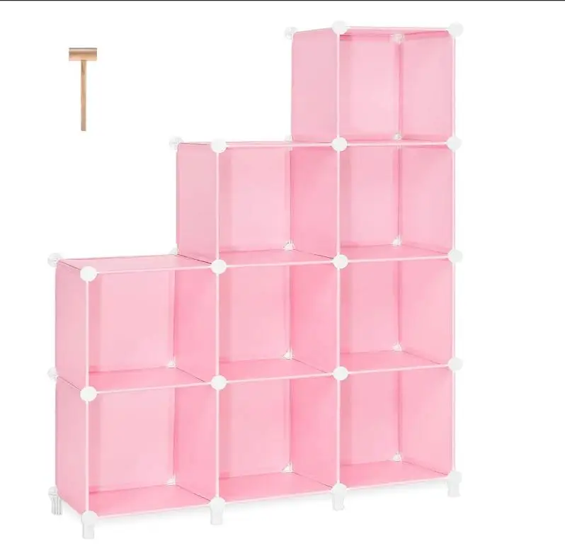 

Assembled Household PP Cube Wardrobe, Multi-functional Dust-proof, High-grade Plastic Storage, Bedroom Furniture Storage