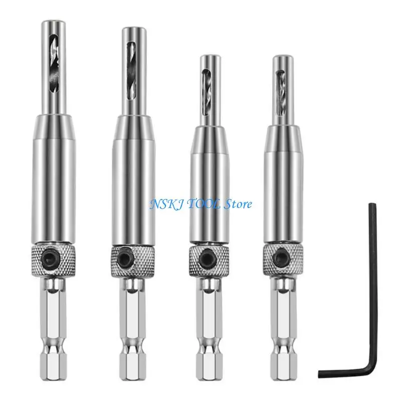 

L8RC Easy to Use Drill Bit Set for Accurate Hardware Mounting, Quick Bit Swap Systems