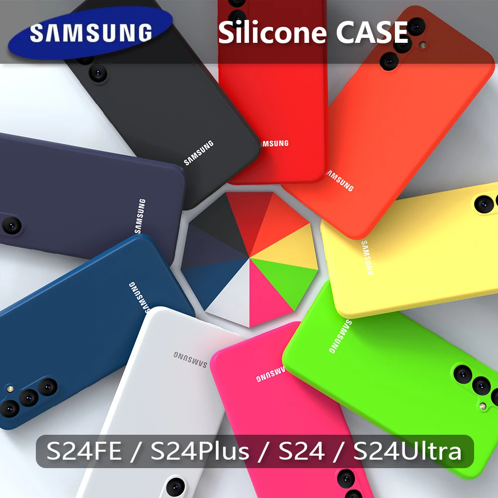 Für Samsung Galaxy S24 FE Hülle Flüssigsilikon Soft-Touch Shell S24FE S24 Ultra S24 Plus S25 S23 S22 S21 Full Note 20 10 Cover