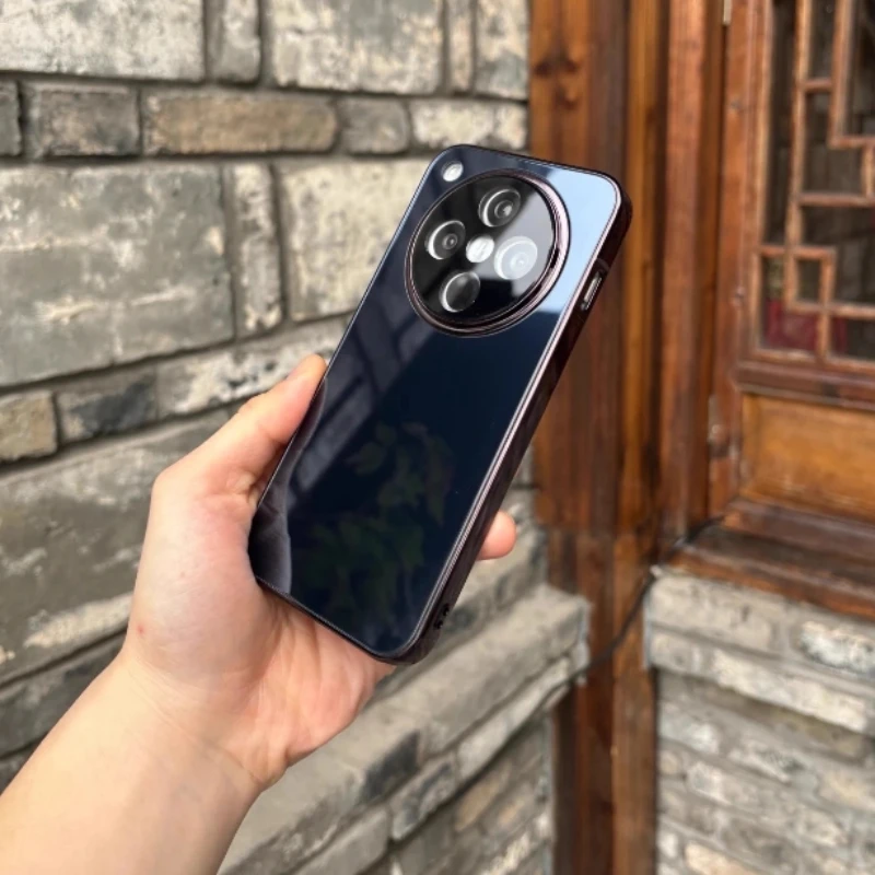 Funda para teléfono móvil que previene huellas dactilares con espejo, lente de cristal de hielo para Oppo Find X7 X8 Find X7 Ultra X8 Pro Ultra Series