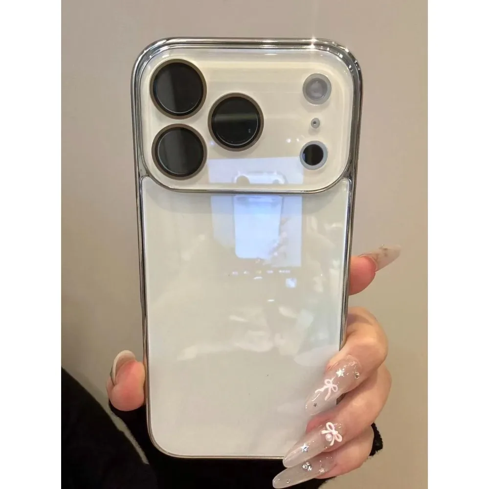 Luxuriöse Kamera-Schutzhülle aus gehärtetem Glas für iPhone 17 16 15 14 13 12 11 Pro Max mit galvanisiertem Stoßfänger und stoßfester Hartschale – Detail 12