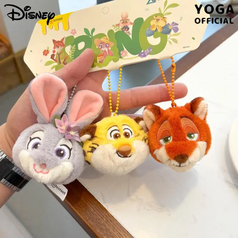 Kawaii Disney Zootopia Nick Wilde jouets en peluche sac à dos porte-clés dessin animé créatif Judy Hopps Benjamin garçon et fille cadeaux d'anniversaire