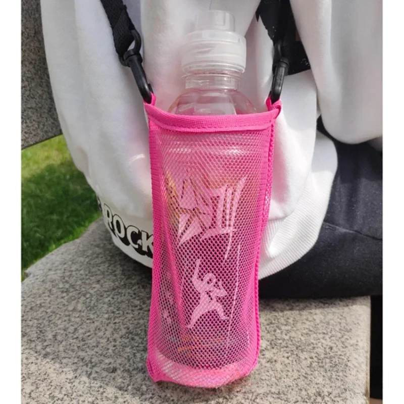 

Сетчатая сумка на одно плечо, портативная подвесная сумка для чашки воды, сетчатая сумка для чашки воды унисекс, защитный чехол для чашки с водой