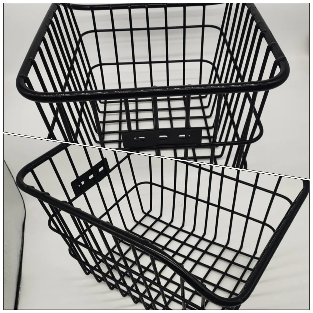 

1Set Bike Rear Basket Metal Strong Durable Easy Install Detachable Kids Cycling Basket Kid Bike Container Bicycles Fittings