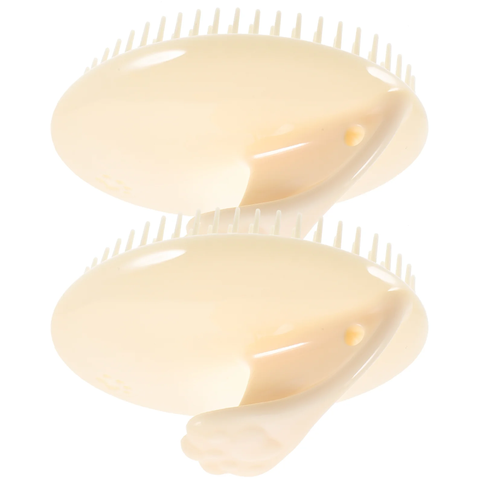 2 Pcs Shampoo Comb Silicone Scalp Massager Shower Stuff for Teen Girls Hair Scrubber Brush