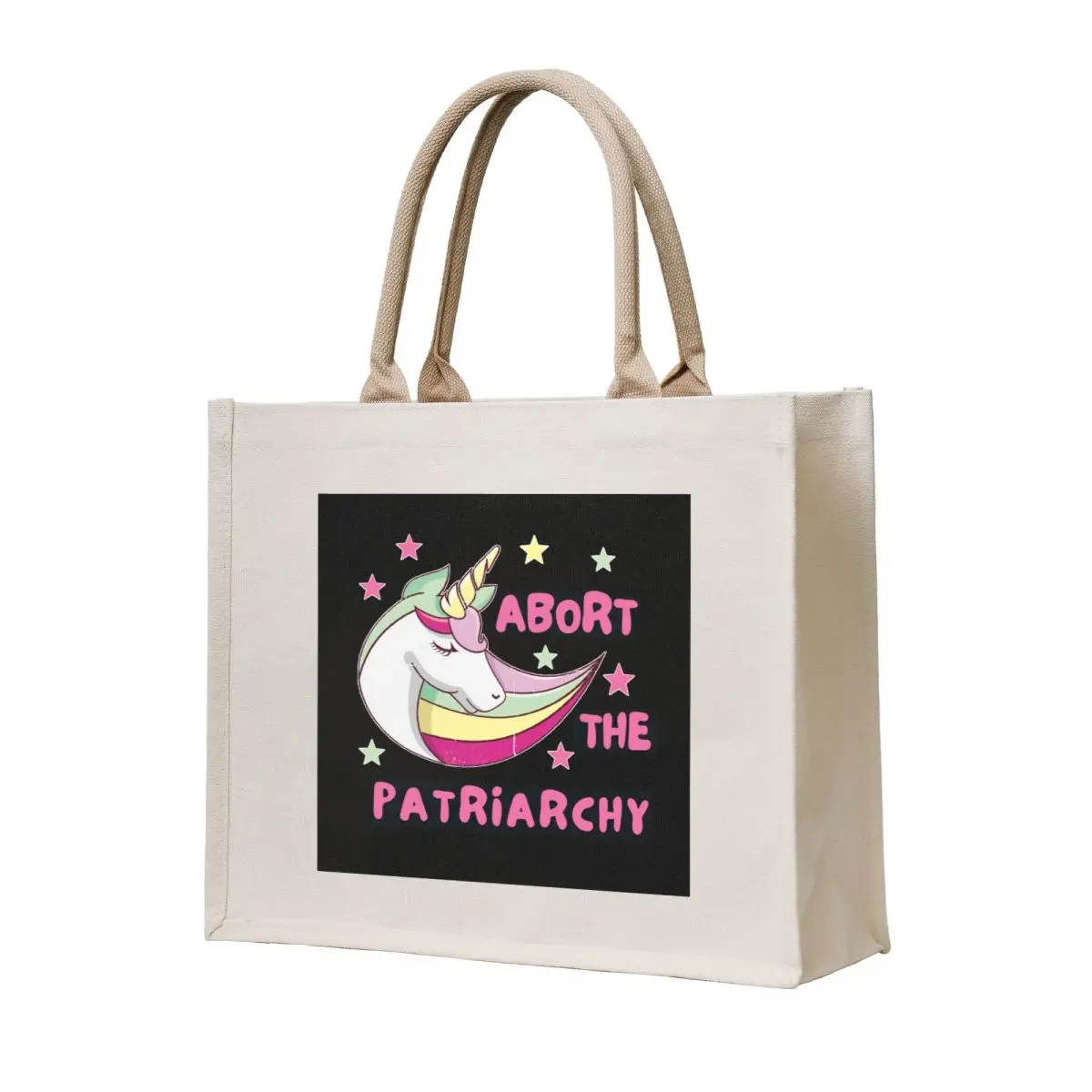 

Abort the Patriarchy Tote Bag custom fabric bag eco bag folding Canvas