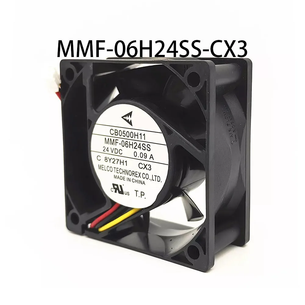 

Вентилятор охлаждения сервера шкафа MELCO 24 В постоянного тока 0,09 А 60*60*25 мм MMF-06H24SS-CX3 CB0500H1-