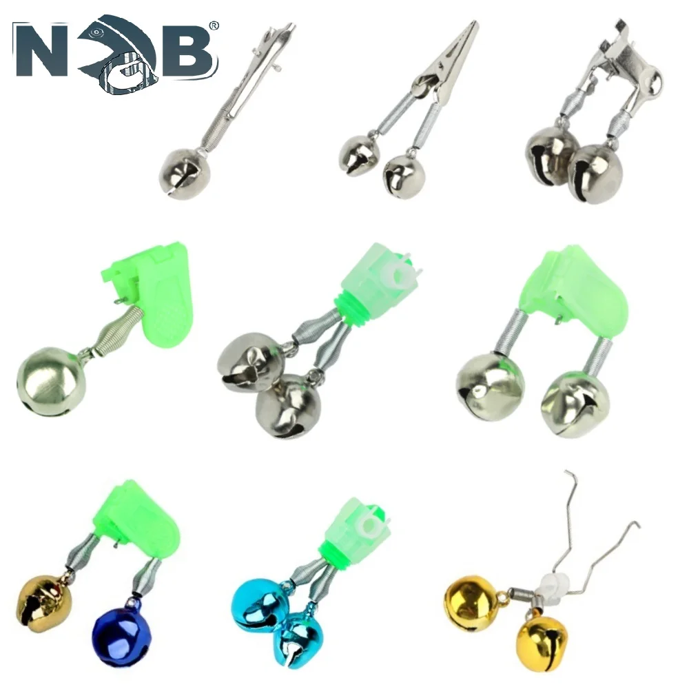 NGB 10PCS Mehrfarbige Fisch Glocke Alarm Outdoor Feeder Top Spitze Clips Glocke Stange Karpfen Angeln Zubehör