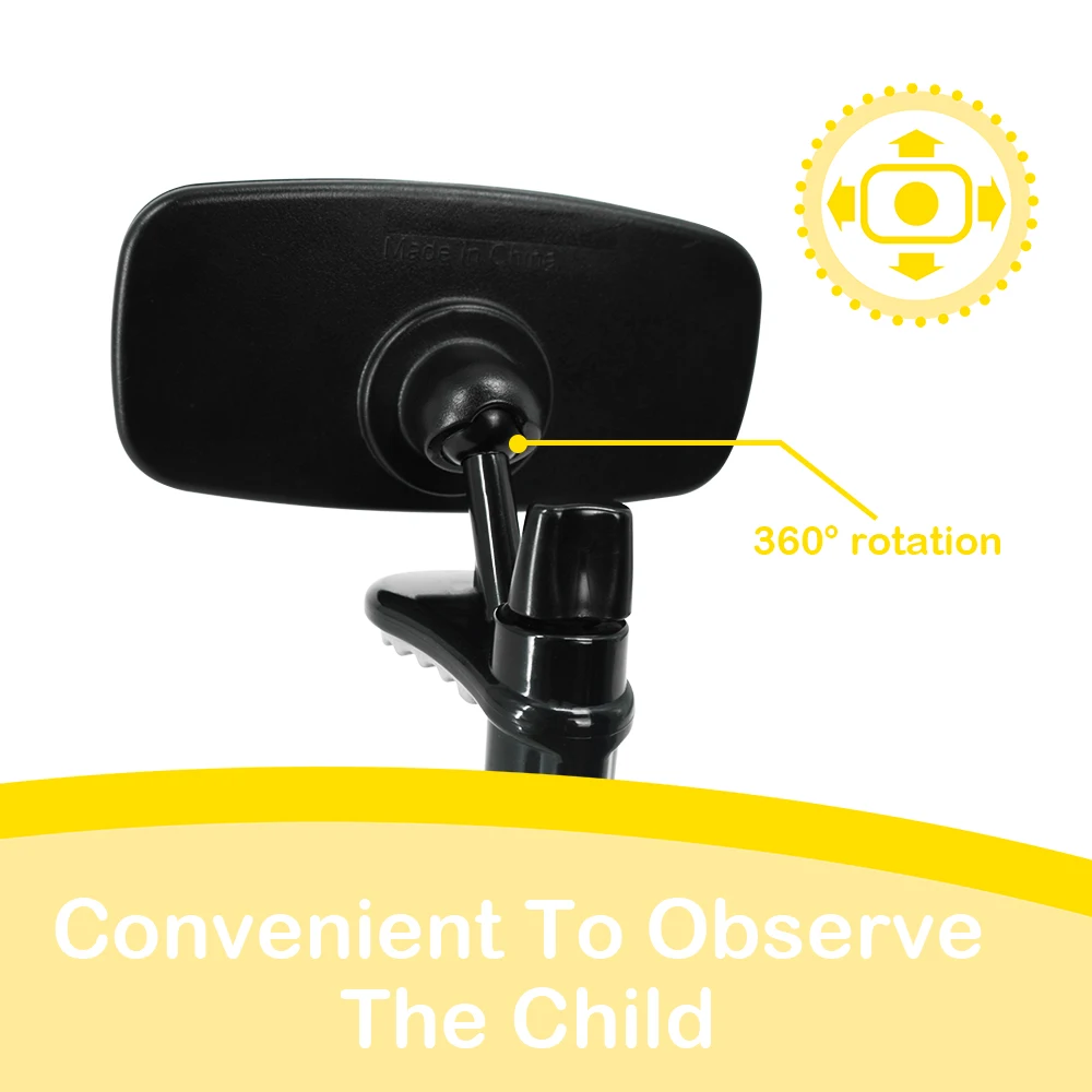 1PC Baby Car Mirror Adjustable Child Observation Safety Mirror Convex Lens with Wide Field of View Shatter-proof Mirror image 6