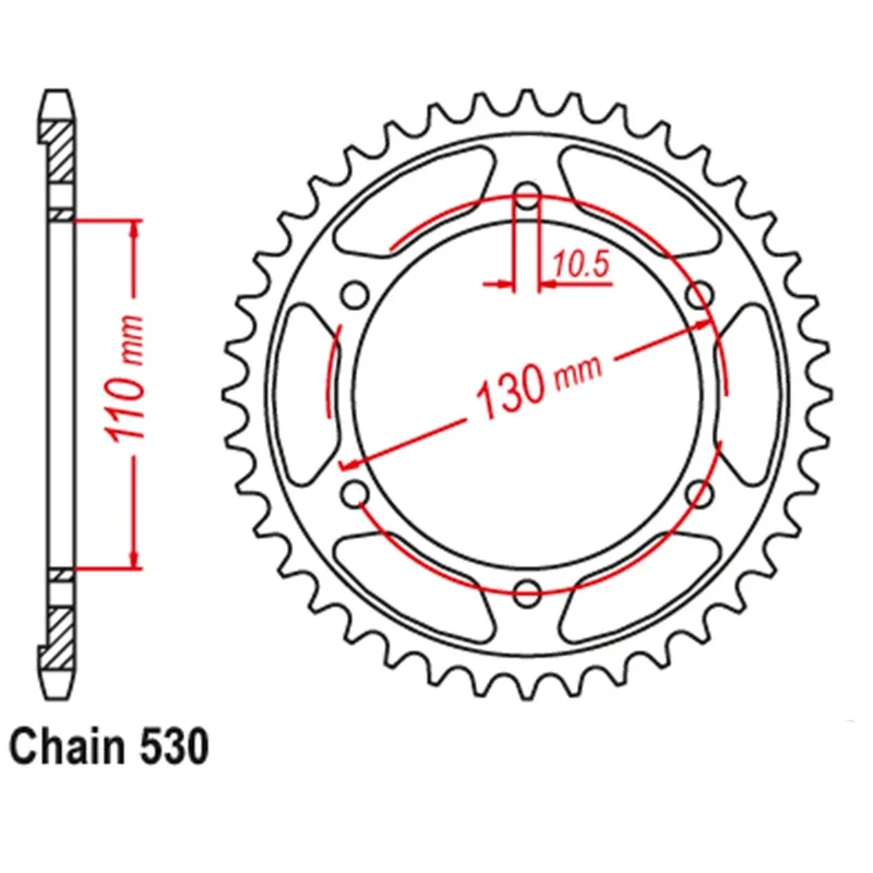 LOPOR 530 CNC 17T 45T Front Rear Motorcycle Sprocket for Yamaha YZF R1 5VY SP YZF-R1 YZFR1 2004-2008